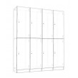 Lockers 8 Doors - Bank of 2 x high & 4 x Wide